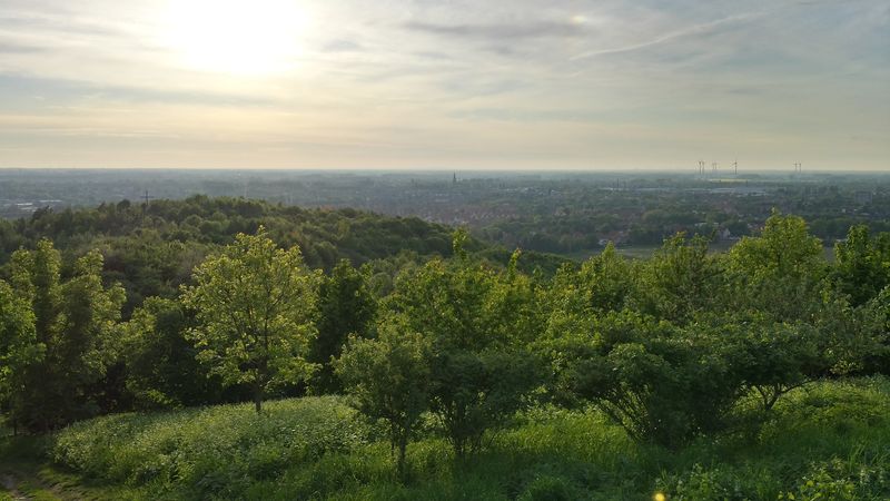 Blick von der Ahlener Halde auf die Stadt